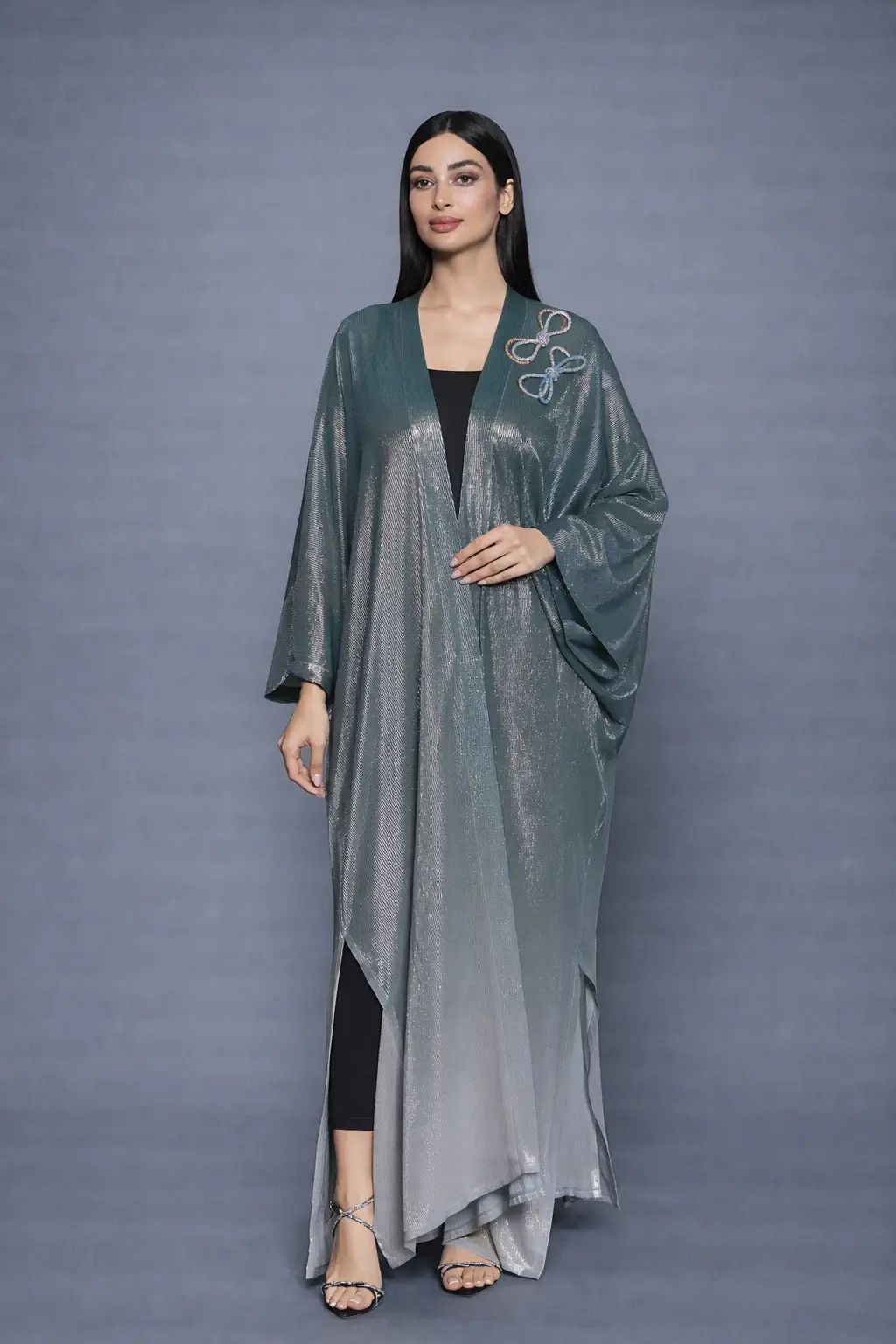 Verdant Shine Abaya - Colored Abaya by Puella Designs