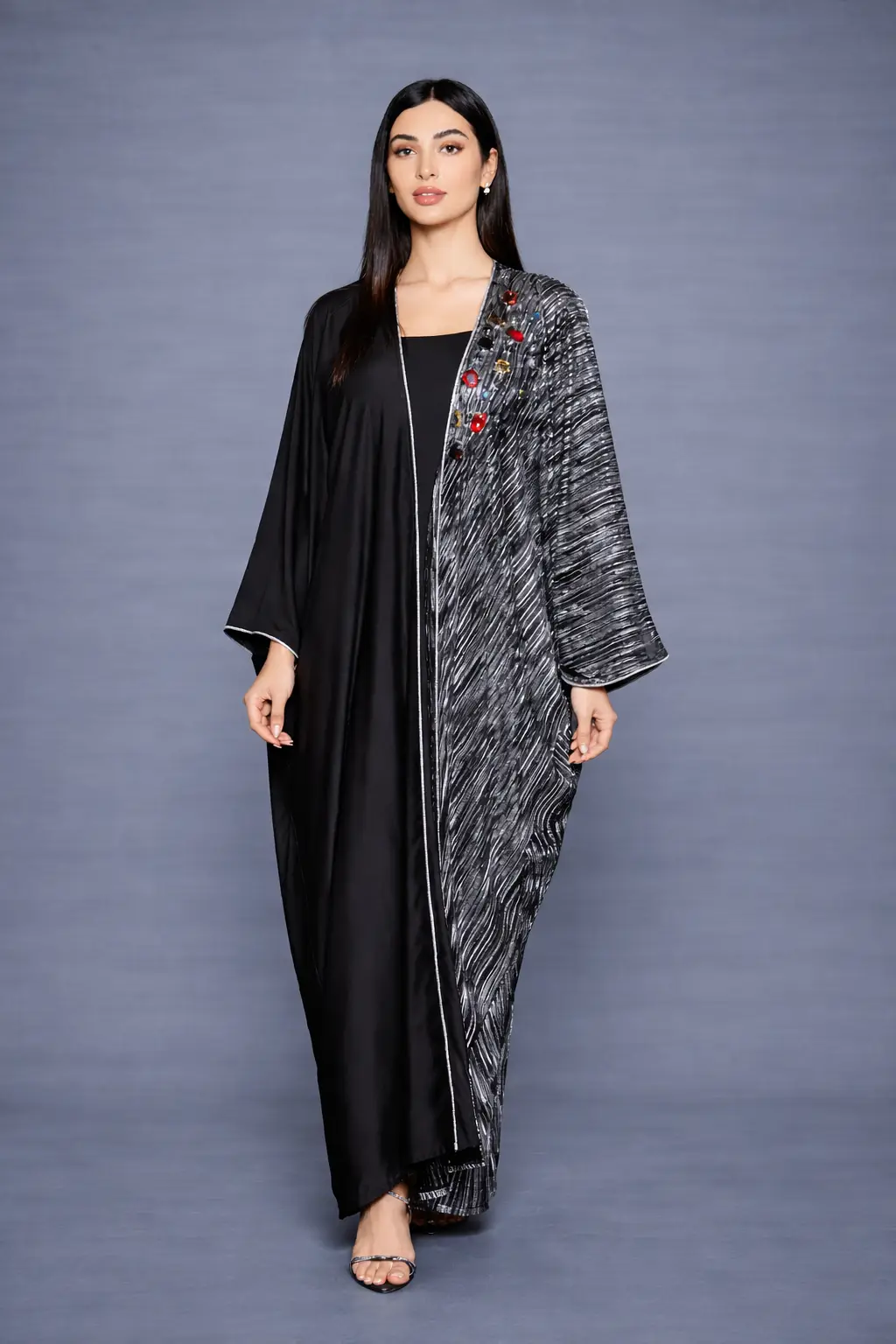 Dual Enchantment Abaya - Black Abaya by Puella Designs