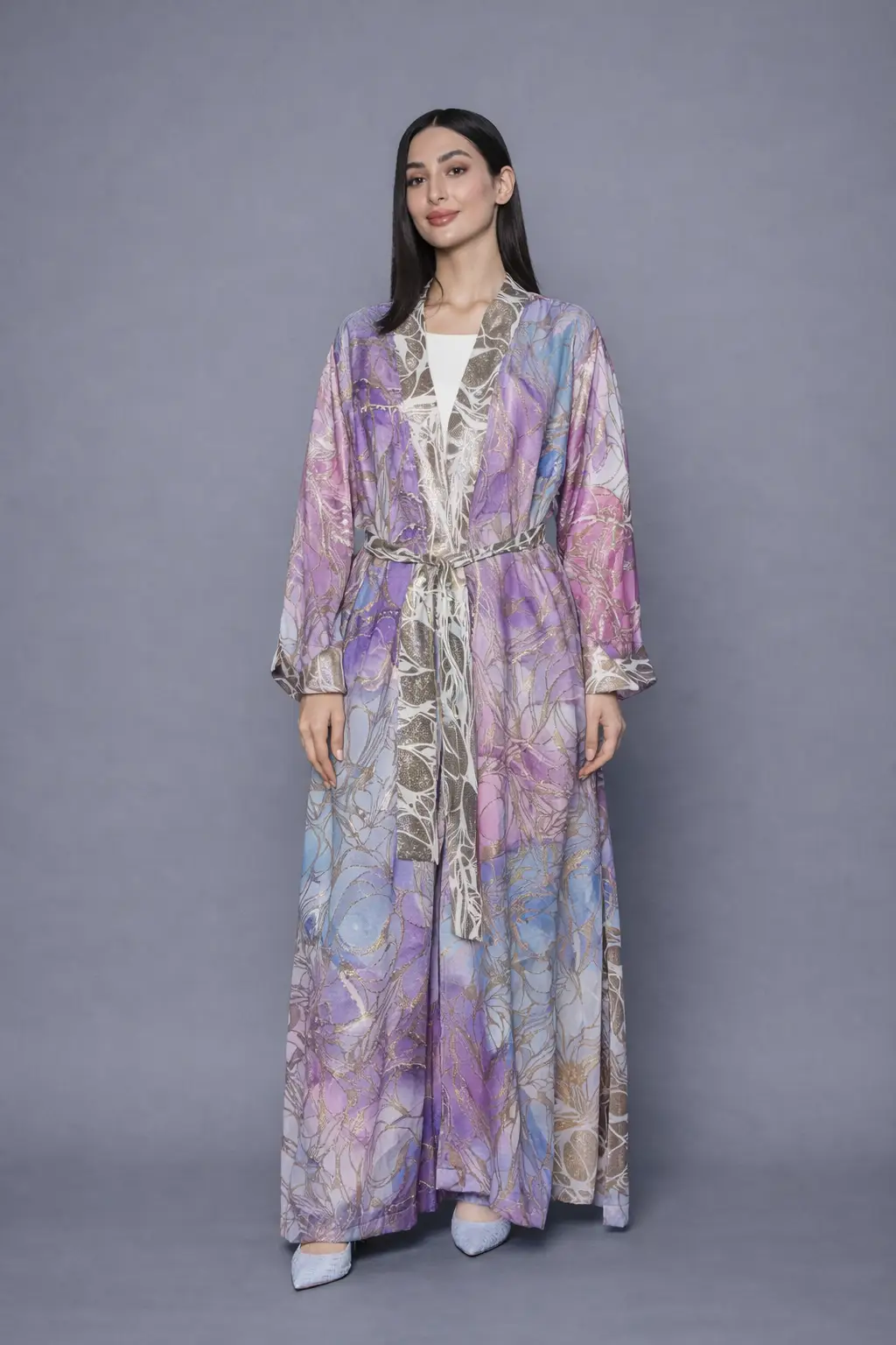 Violet Mirage Abaya - Colored Abaya by Puella Designs