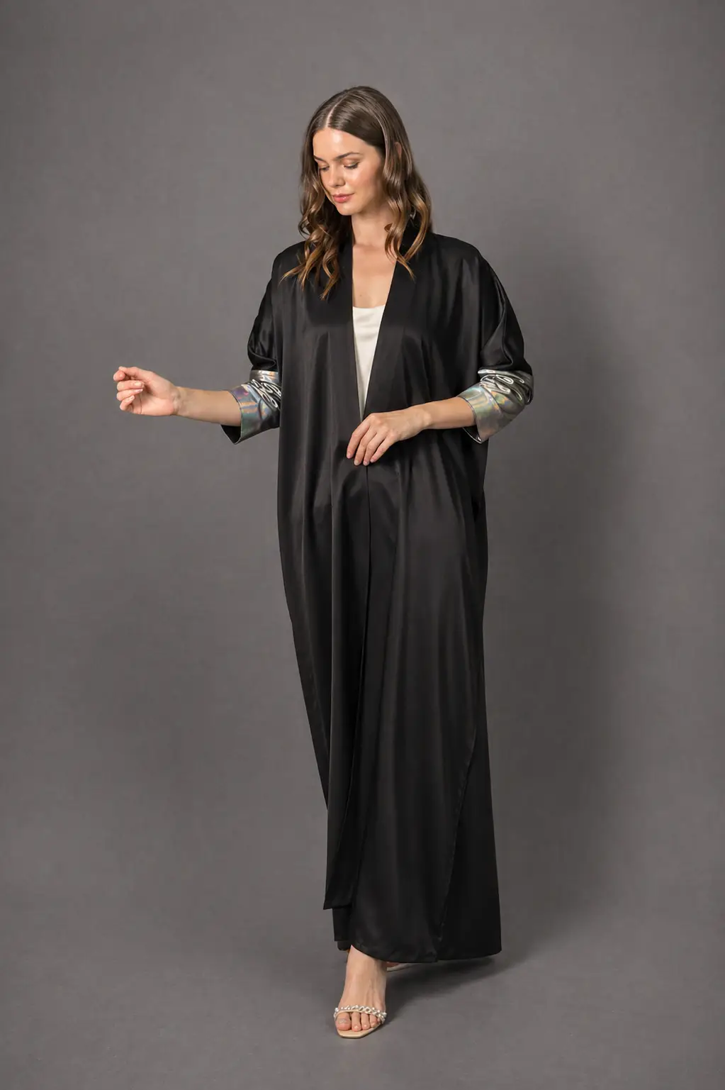 Modern Black Abaya - Black Abaya by Puella Designs