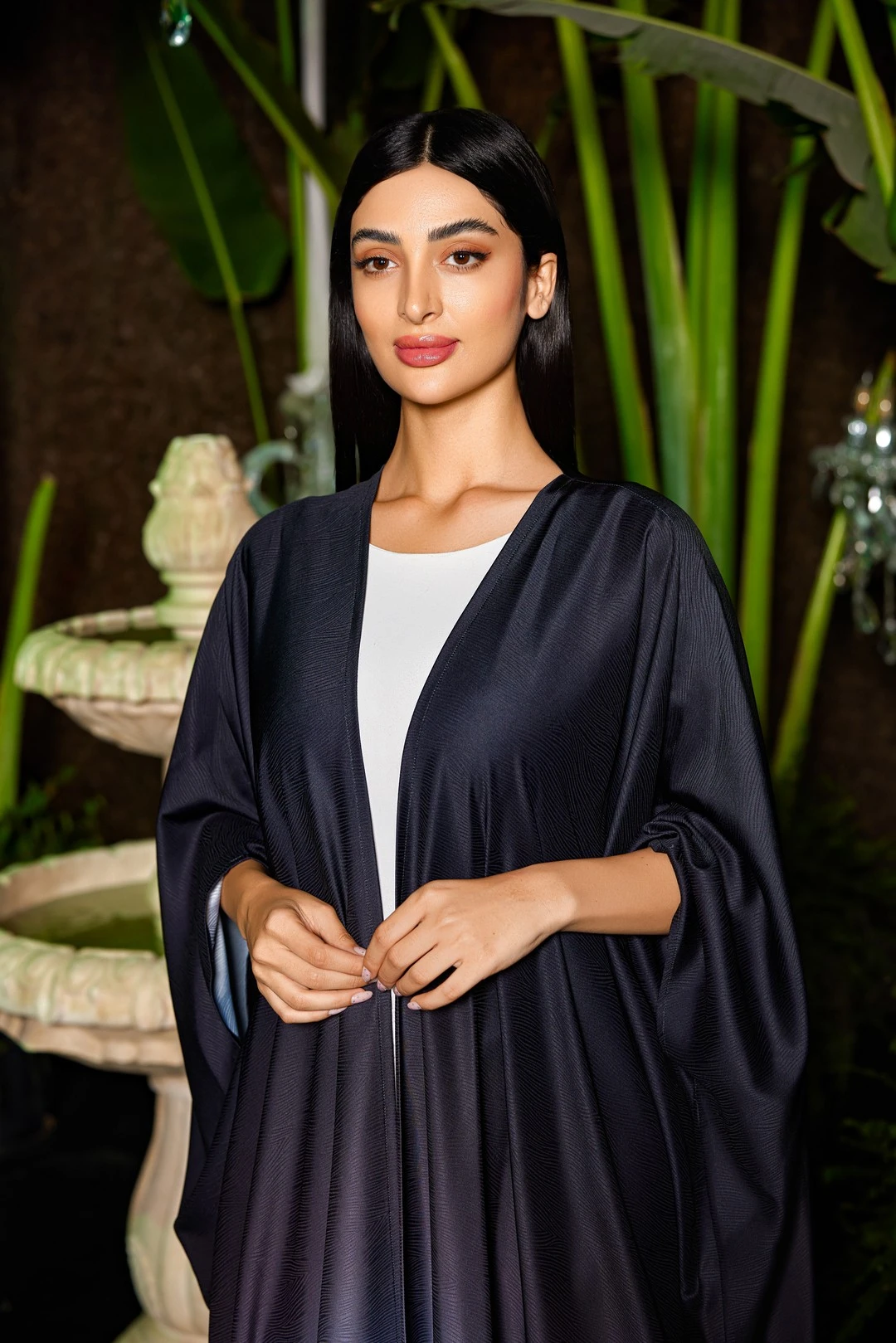 Midnight Aura Abaya - Black Abaya by Puella Designs - view 2