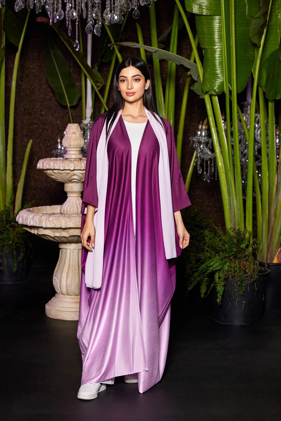 Rose Aura Abaya - Colored Abaya by Puella Designs - view 2