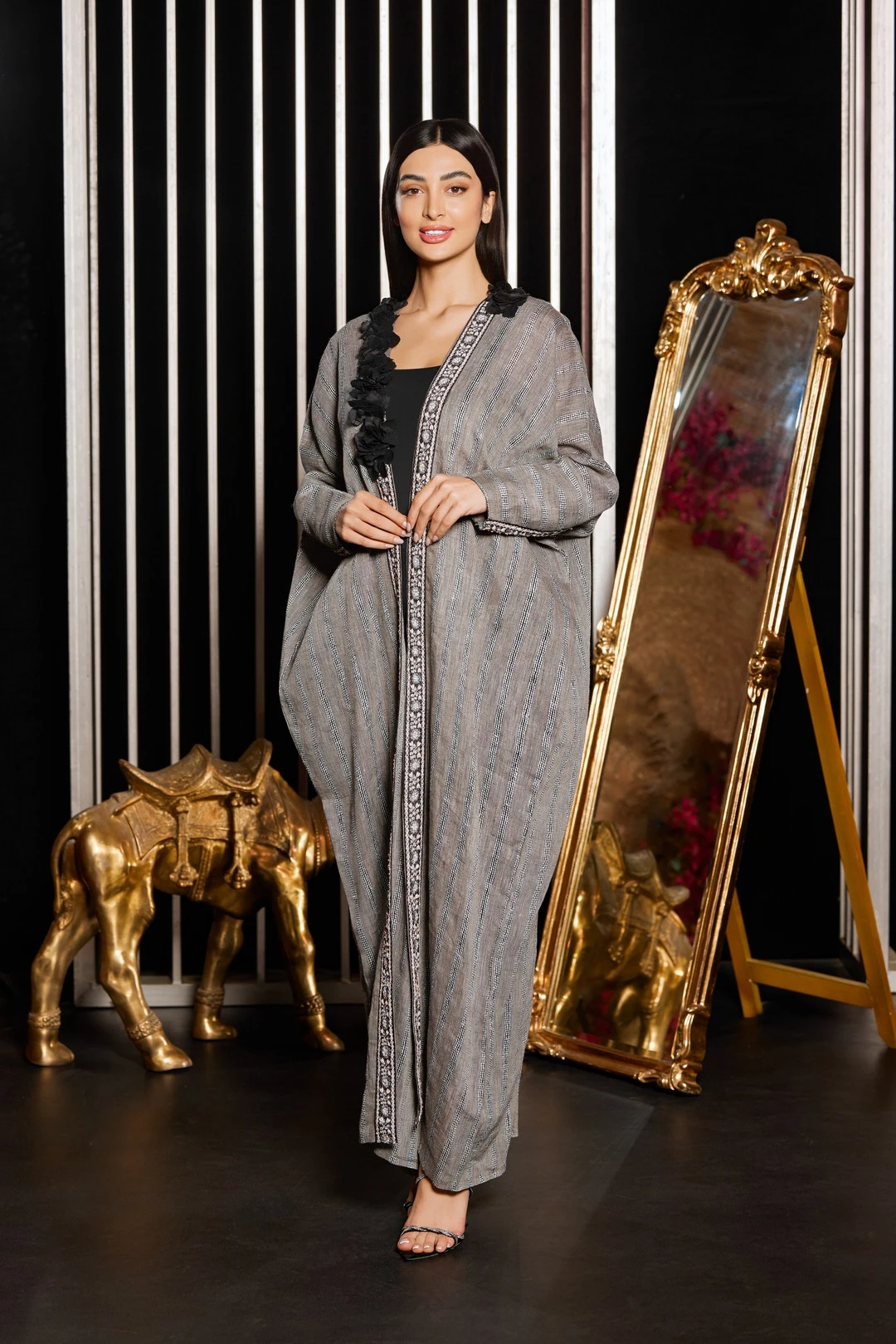 Shadow Grace Abaya - Colored Abaya by Puella Designs - view 2