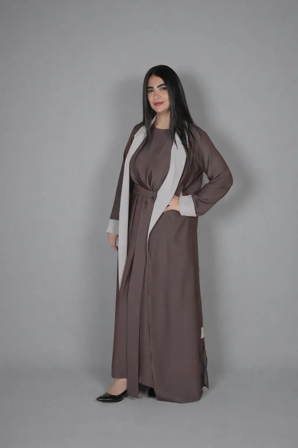 Casual Gathering Abaya - Colored Abaya by Puella Designs