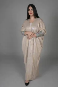 Beige Linen Abaya - Colored Abaya by Puella Designs