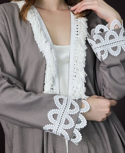 Open Front Abaya - Colored Abaya by Puella Designs